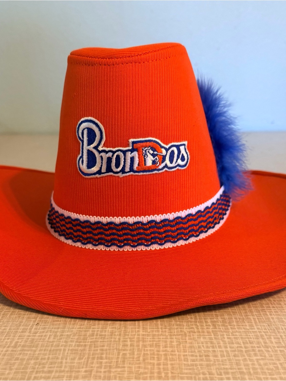 Denver Broncos orange cowboy hat